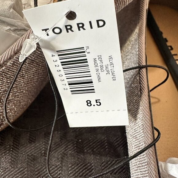 Torrid Velvet Loafer in Taupe - Picture 11 of 11